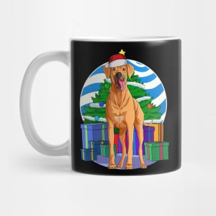 Rhodesian Ridgeback Dog Cute Santa Christmas Gift Mug